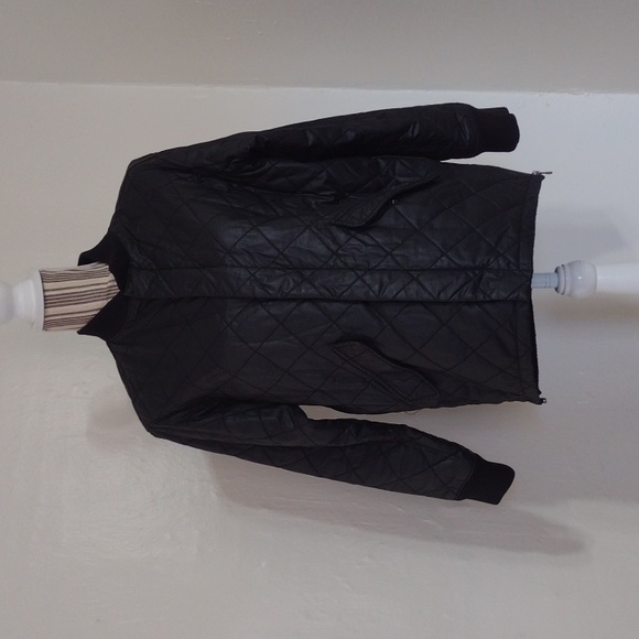 Madewell Black Quilted Session Full Zip Bomber Jacket Size S - Picture 4 of 15